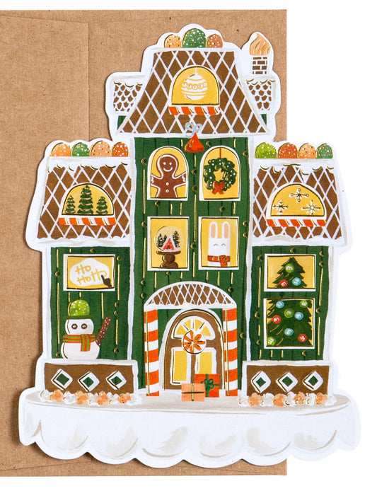 gingerbread house flat note set