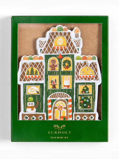 gingerbread house flat note set