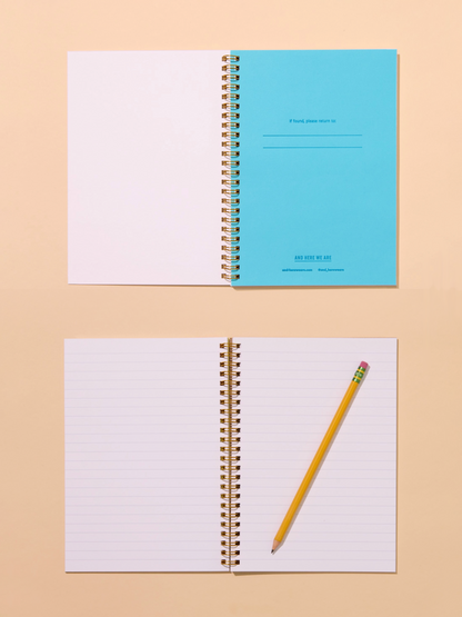 gingham picnic letterpress spiral notebook