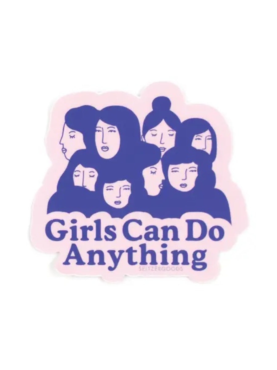Girls Can Sticker