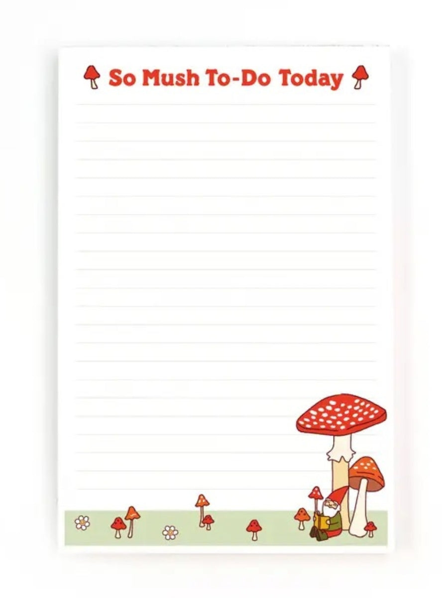 Gnome Mushroom Notepad