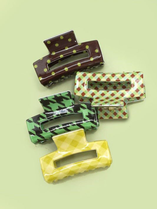 Going Green Hair Claw Clip Set