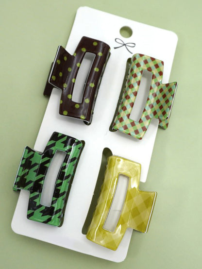 Going Green Hair Claw Clip Set