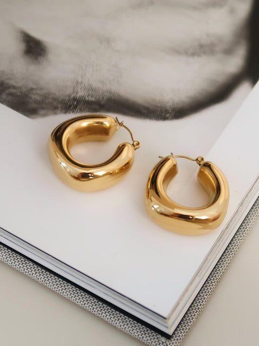Gold Hunter Chunky Hoops
