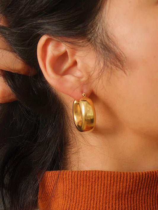 Gold Hunter Chunky Hoops