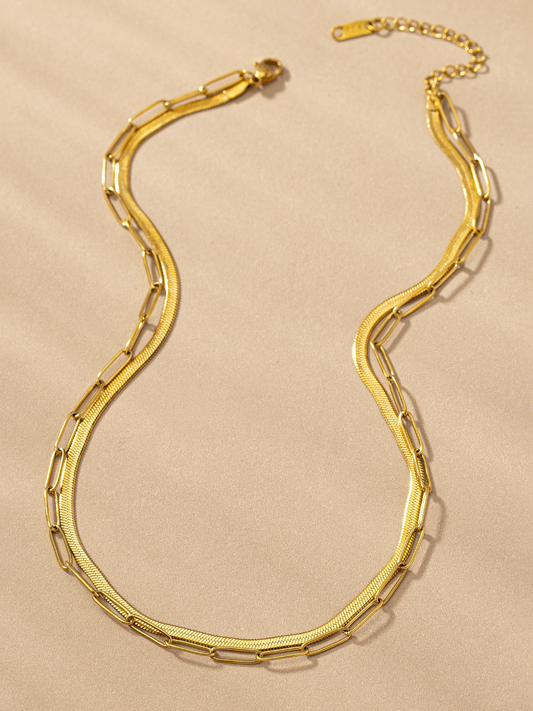 gold paperclip chain