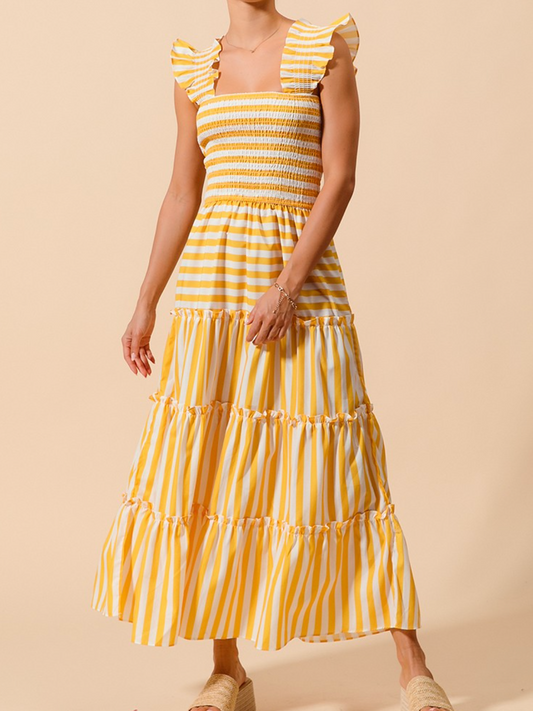 golden rays maxi dress