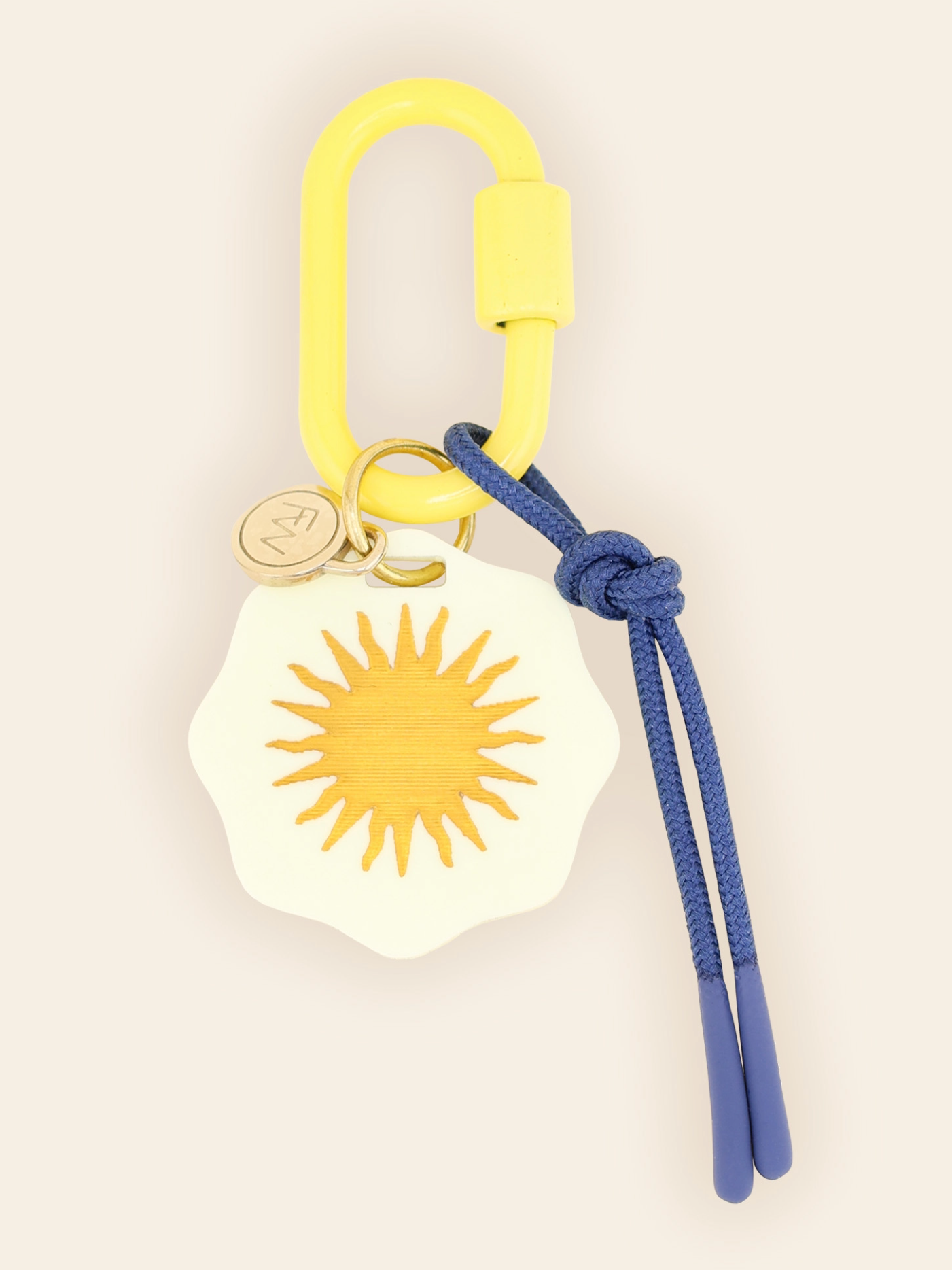 Golden Sun Bag Charm