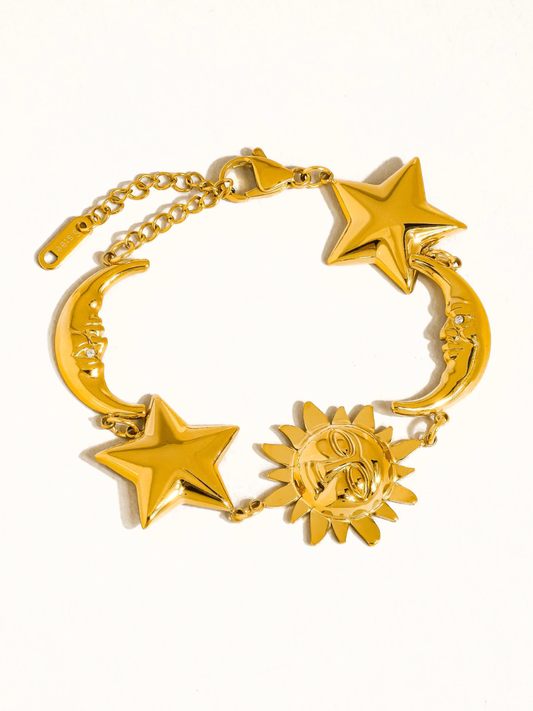 goldie 18k gold-plated chunky bracelet