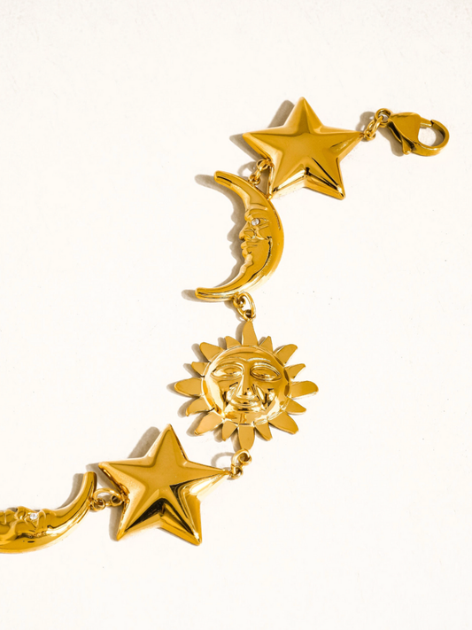 goldie 18k gold-plated chunky bracelet