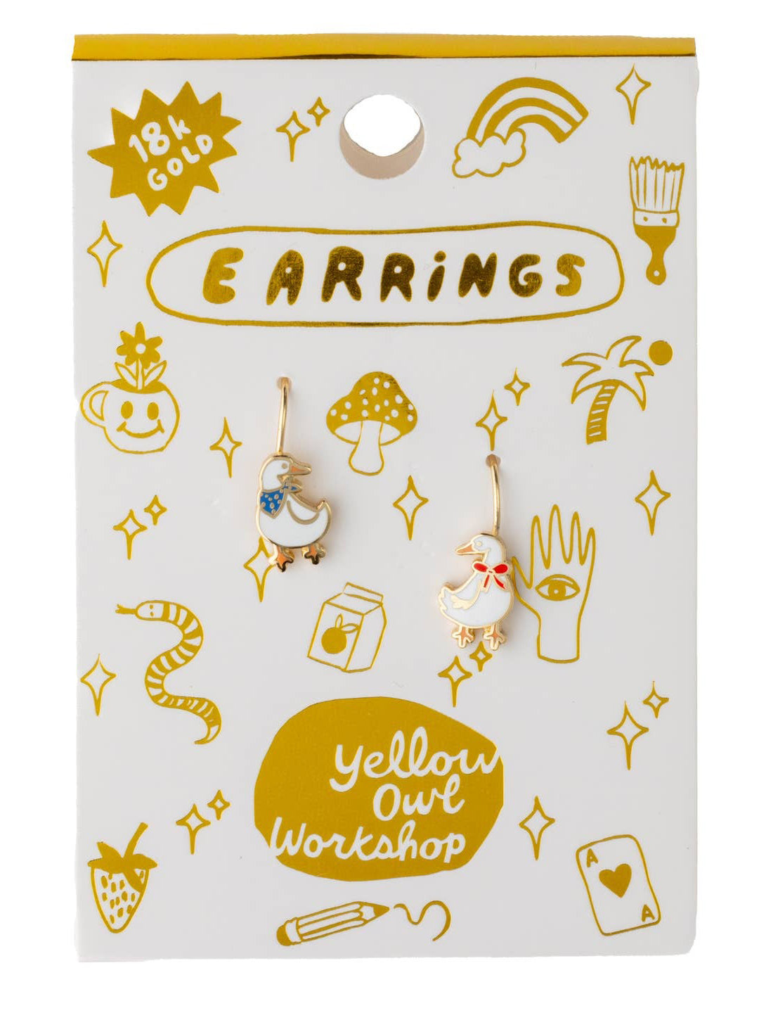 Goose Drop Earrings