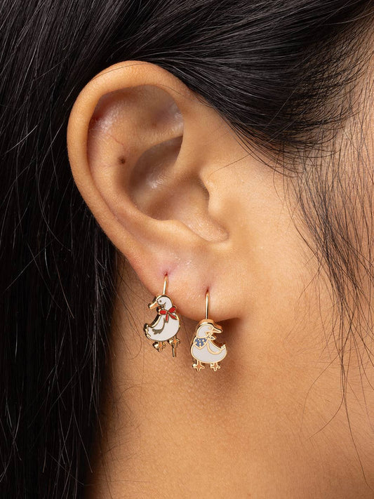 Goose Drop Earrings