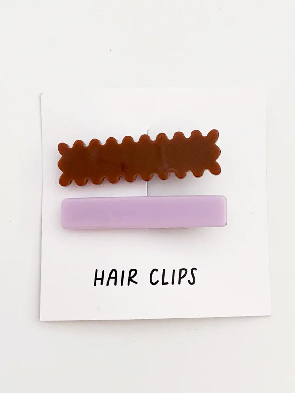 grape hair clips duo