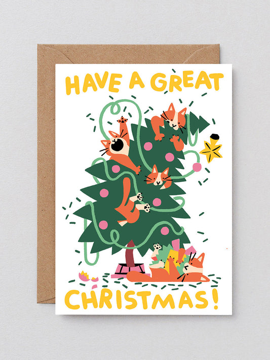 Great Christmas Cats Card