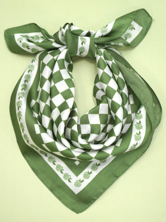 Green Check Bandana