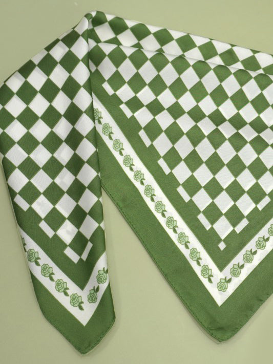 Green Check Bandana