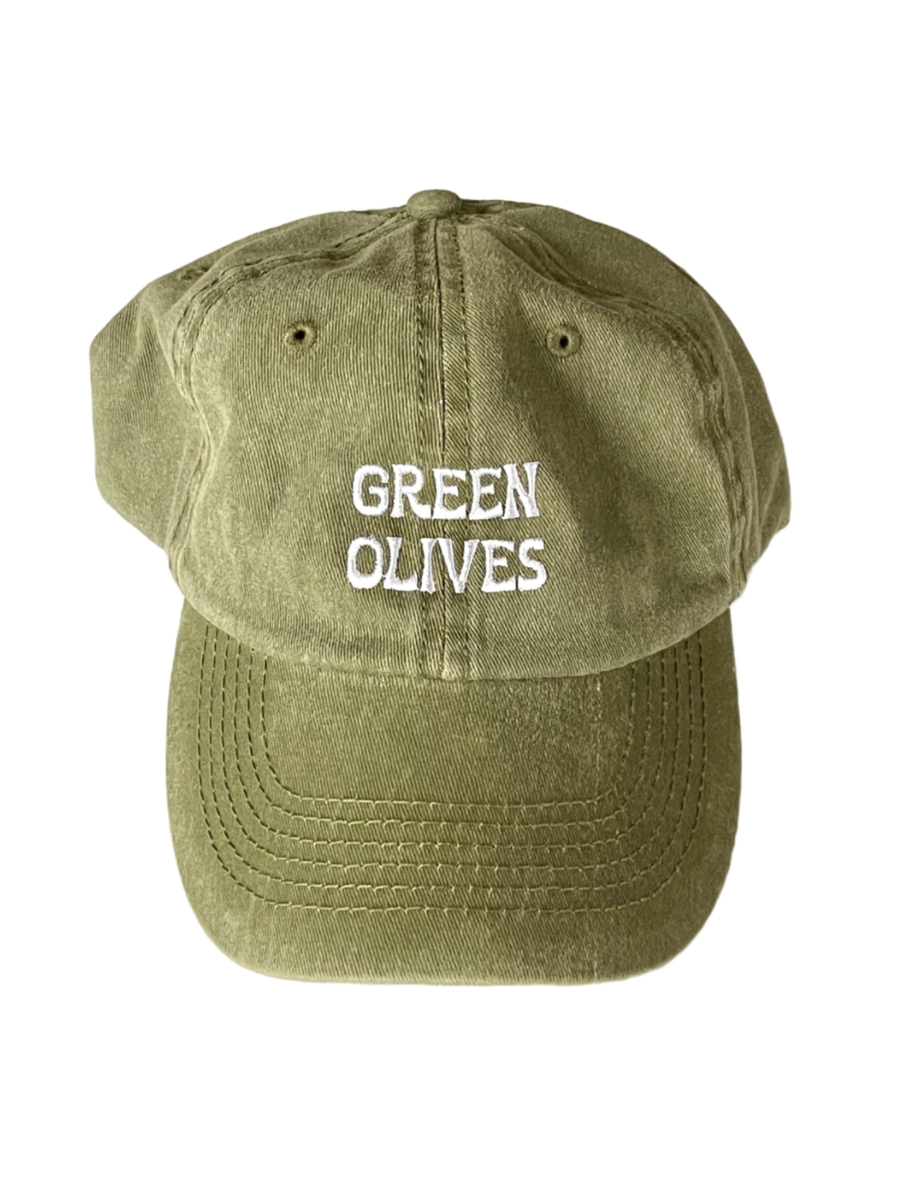 green olives baseball cap