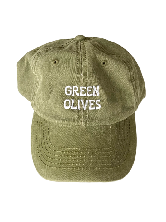 green olives baseball cap