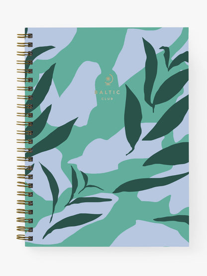 greenery spiral notebook