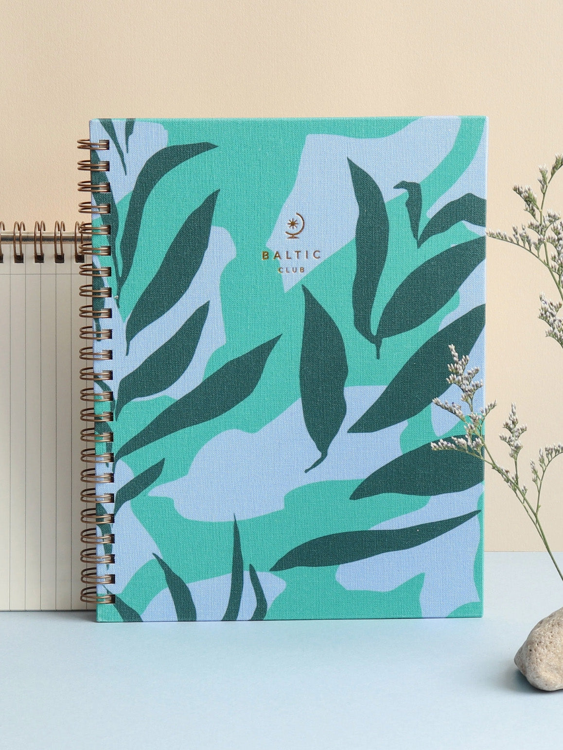 greenery spiral notebook