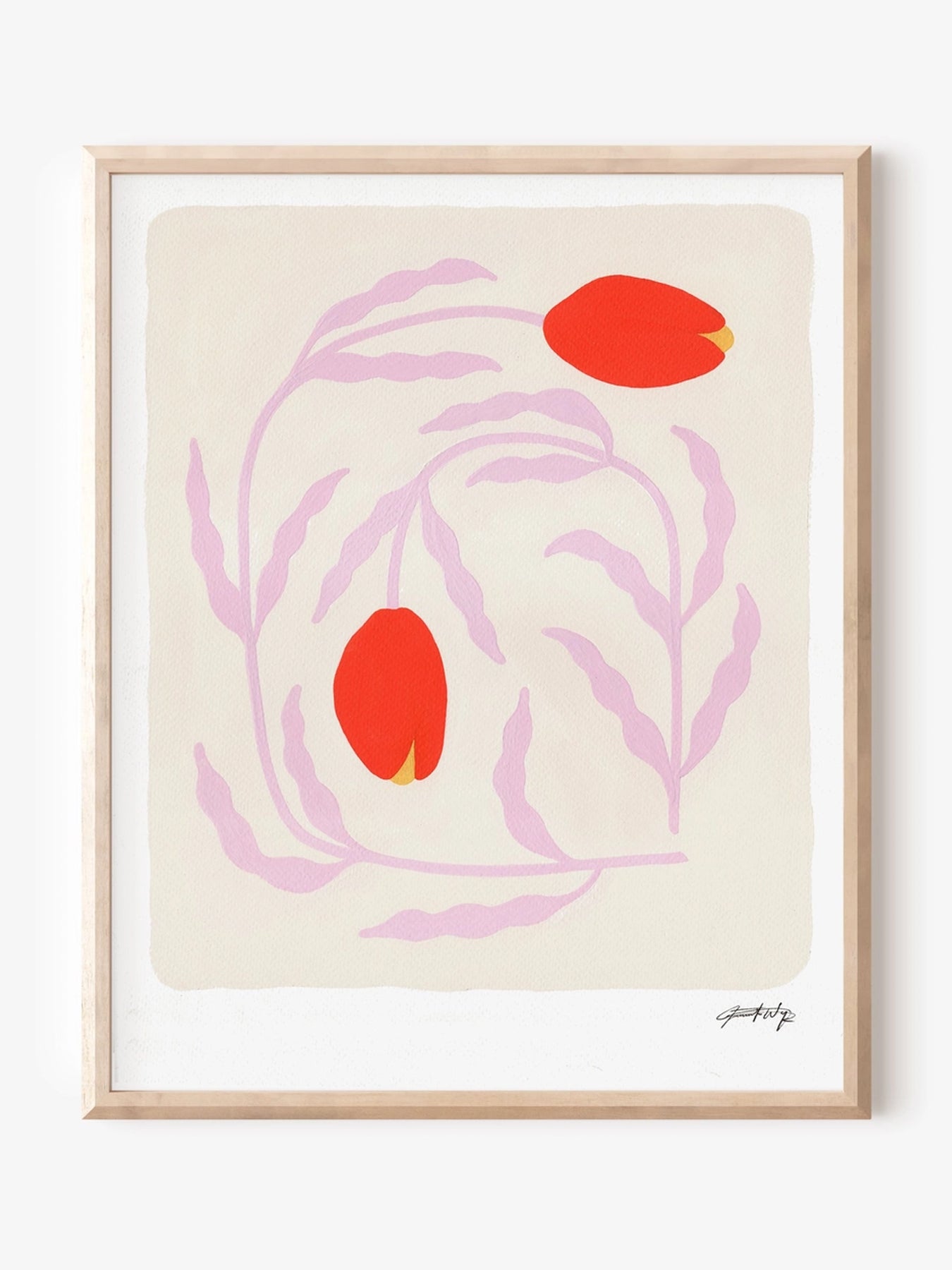 Abstract Tulips 8x10 Art Print