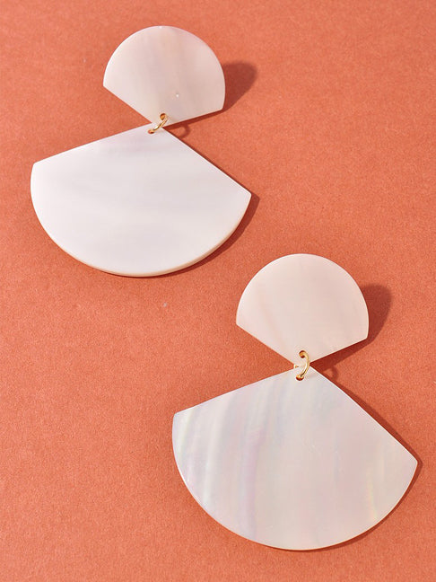 Acrylic Shell Dangle Earrings