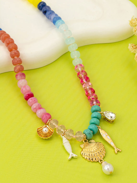 Beach Day Beaded Necklace