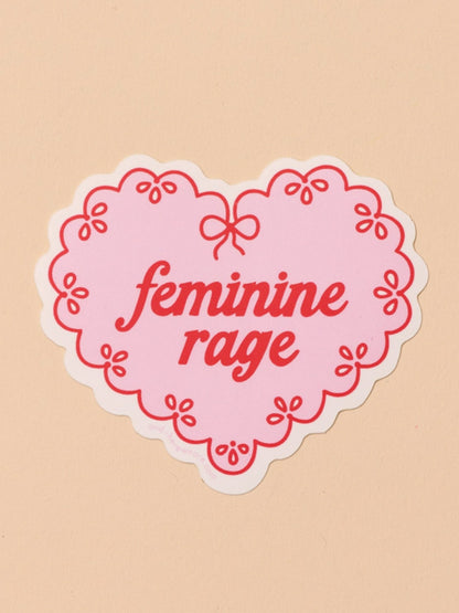 Feminine Rage Heart Sticker
