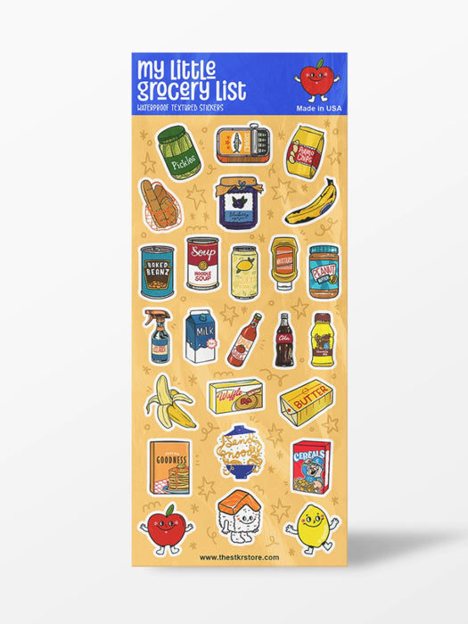 Little Grocery List Sticker Sheet
