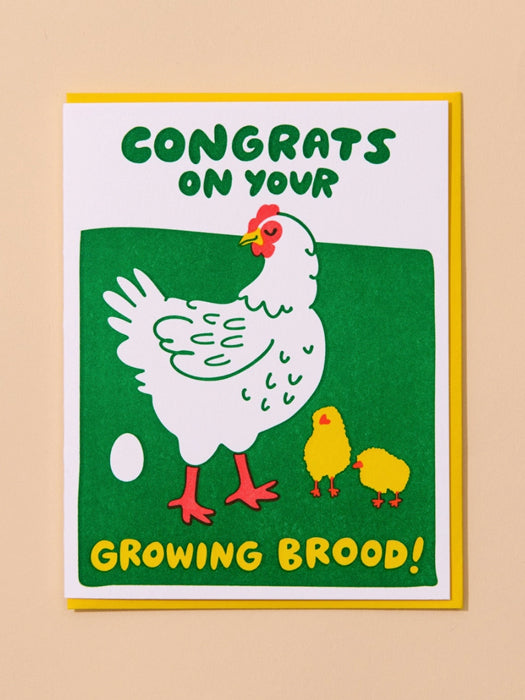 Congrats on your Growing Brood Baby Card