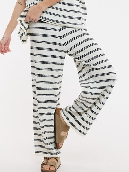 Jackie Stripe Knit Sweater Pants