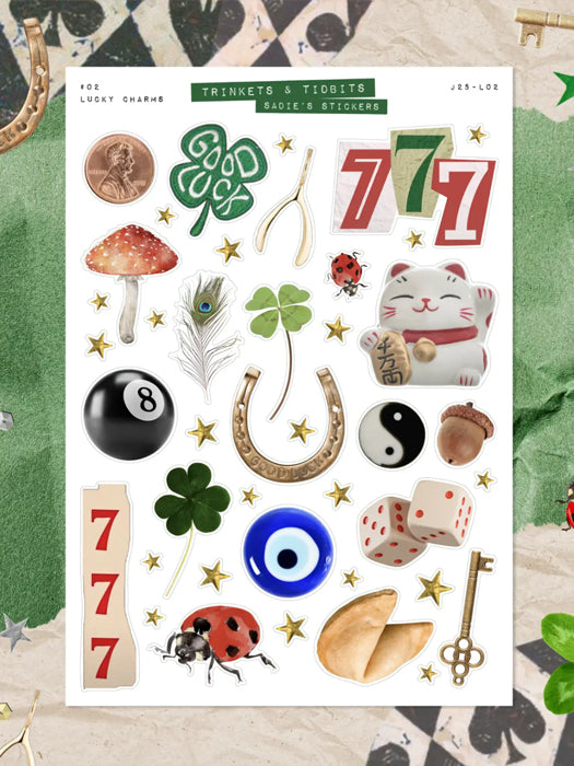Lucky Charms Trinkets & Tidbits Deco Sticker Sheet