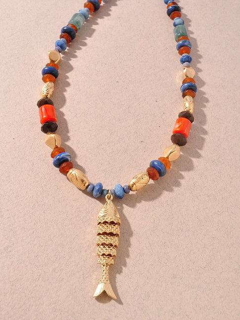 Lucky Fish Pendant Necklace