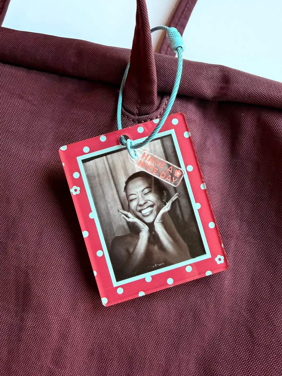 Maroon Sky Photo Frame Keychain