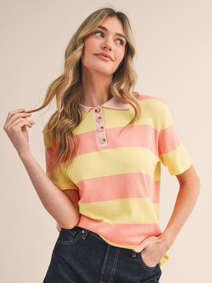 Sloane Short Sleeve Knit Polo