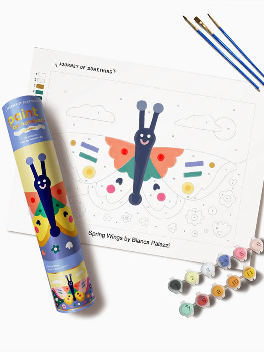 Spring Wings Paint By Numbers Kit & Canvas