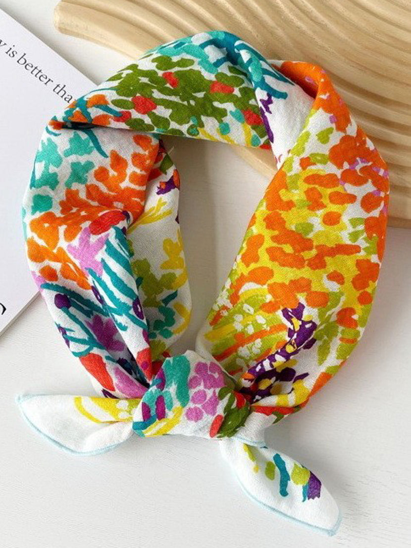 Painted Garden Bandana Scarf