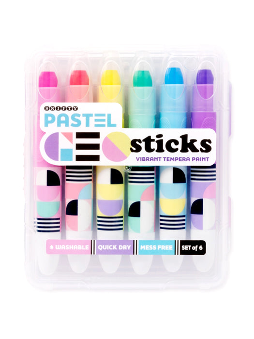 Pastel Geo Sticks—Vibrant Tempera Paint Sticks