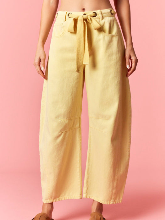 Dandelion Mineral Washed Barrel Jeans