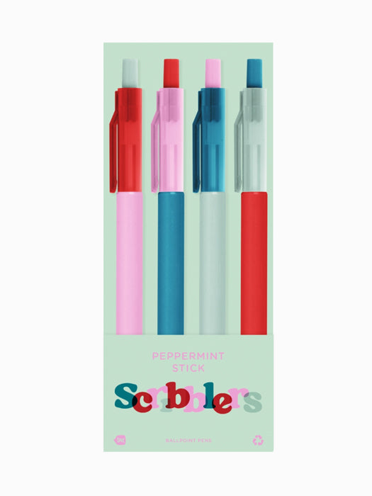 Peppermint Stick Scribbler 4-Pack