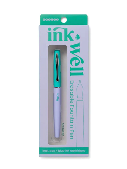Periwinkle + Kelly Green Erasable Fountain Pen