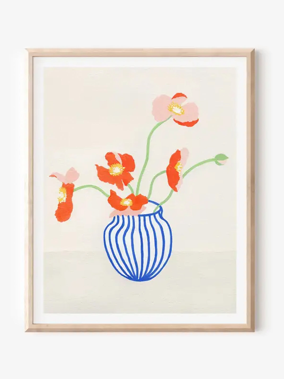Vase of Poppies 8x10 Art Print