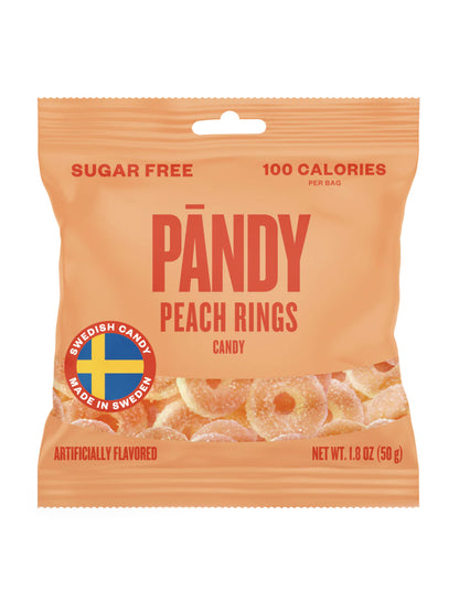 Sugar-free Sour Peach Rings Swedish Candy