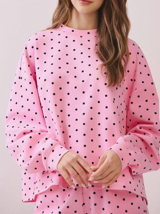 Pink Dottie Dot Pullover