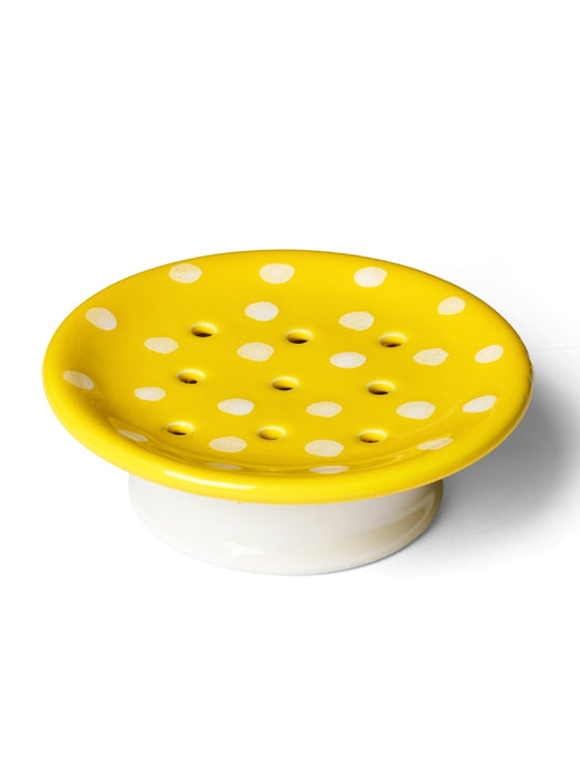 Yellow Mushroom Ceramic Soap Dish