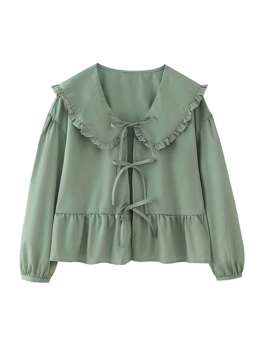 Sage Tie Top