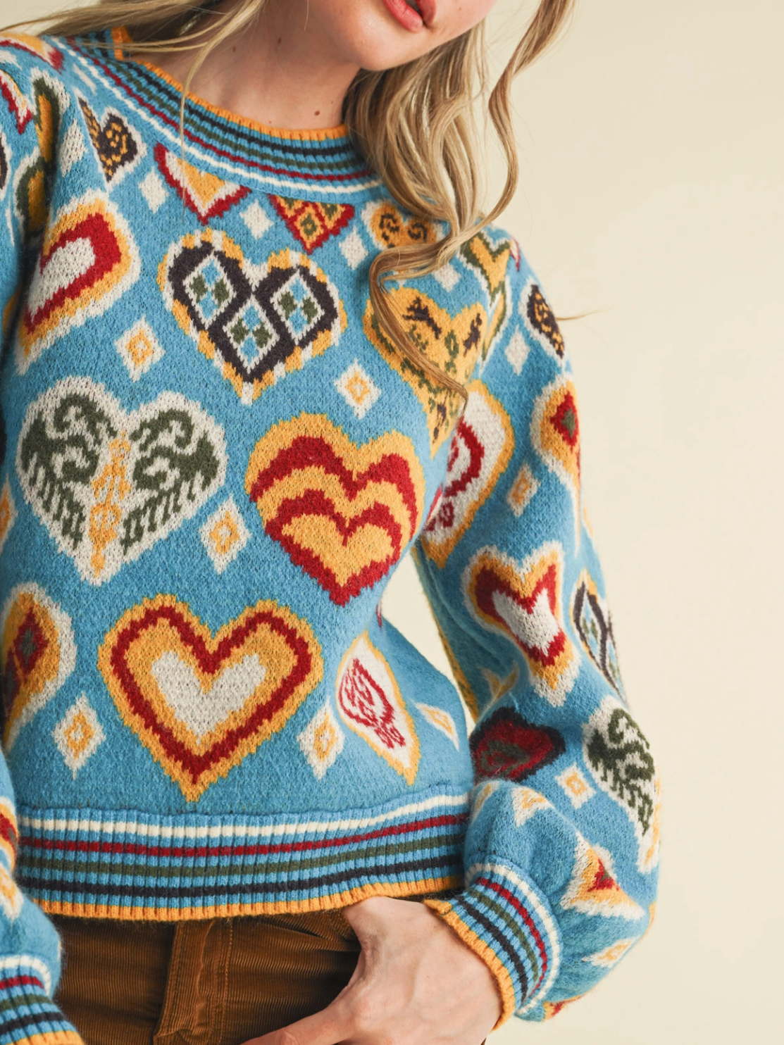 hannah heart sweater