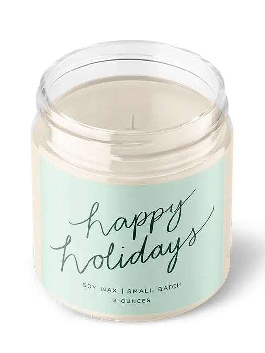 Happy Holidays Soy Candle