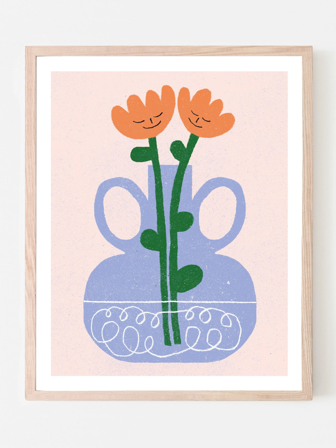 happy tulips print