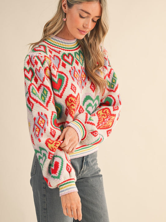 Harlow Heart Sweater